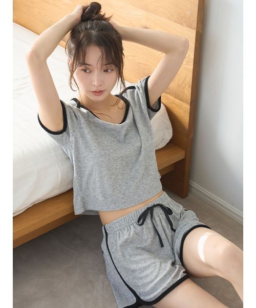 あや♡snidel♡セットアップ sorbet light】【接触冷感】パイルセットアップ(ワンピース