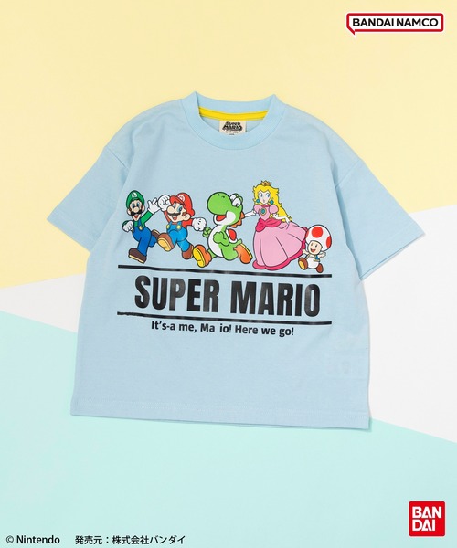 BANDAI（バンダイ） tシャツ 「スーパーマリオ」半袖Tシャツ キッズ 