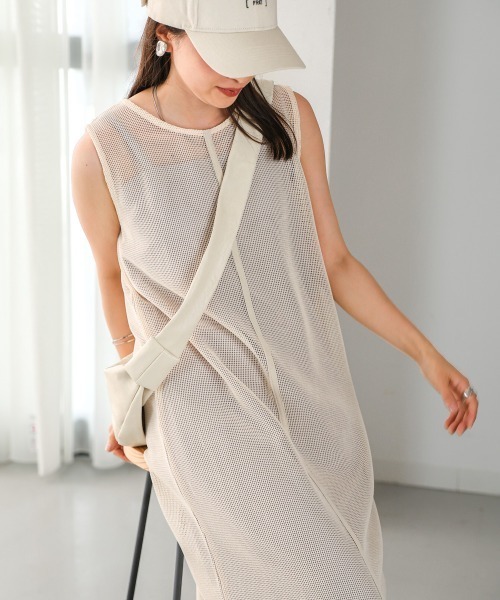 「Bab」 コンビワンピース M アイボリー レディース_画像7