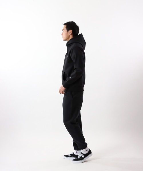 「Champion」 ジップアップパーカー X-LARGE シルバーグレー メンズの画像