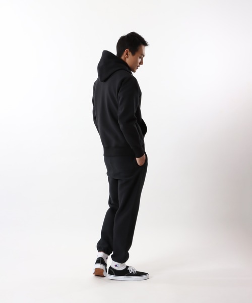 「Champion」 ジップアップパーカー X-LARGE シルバーグレー メンズの画像