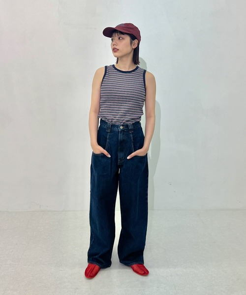 「KBF」 デニムパンツ 34 ライトブルー レディース_6