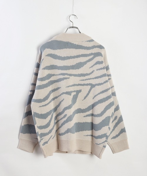 「WESTSEA」 ニットカーディガン M ホワイト メンズ_画像9
