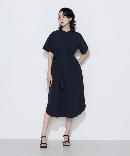 ワンピース タイプライター ロングシャツドレスの画像