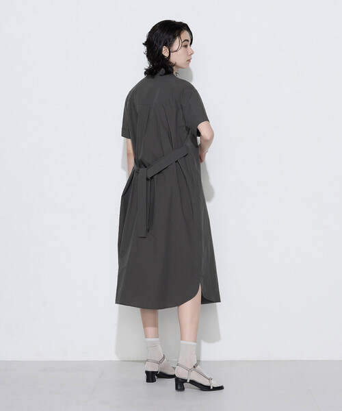 ワンピース タイプライター ロングシャツドレスの画像