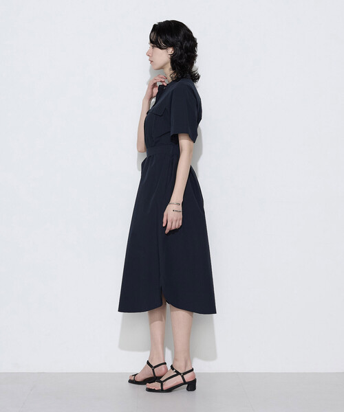 ワンピース タイプライター ロングシャツドレスの画像