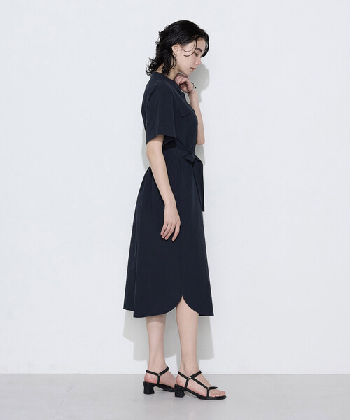 ワンピース タイプライター ロングシャツドレスの画像