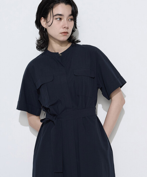 ワンピース タイプライター ロングシャツドレスの画像
