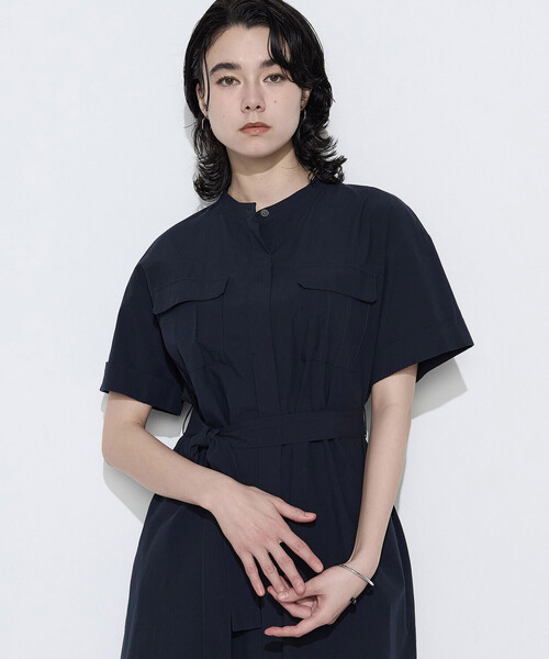 ワンピース タイプライター ロングシャツドレスの画像