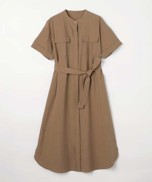 ワンピース タイプライター ロングシャツドレスの画像