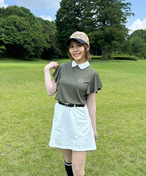 UNDOVE ゴルフ UNDOVEgolf「三枝こころコラボ」袖フリルプルオーバー
