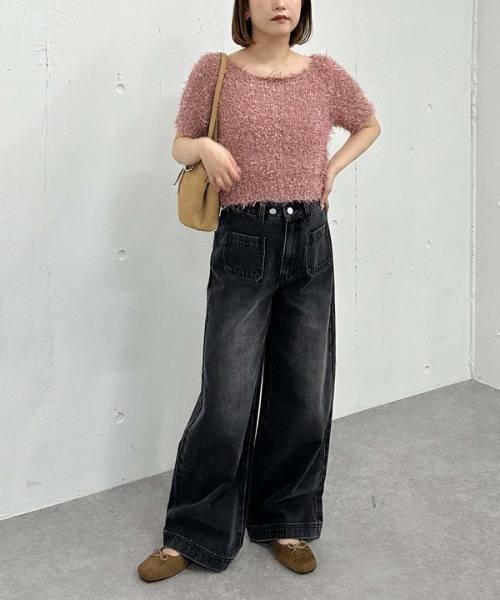 「archives」 デニムパンツ SMALL ブラウン レディース_画像7