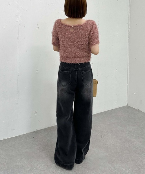 「archives」 デニムパンツ SMALL ブラウン レディース_画像9