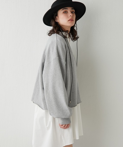 「Whim Gazette」 スウェットカットソー FREE ライトベージュ レディース_画像6