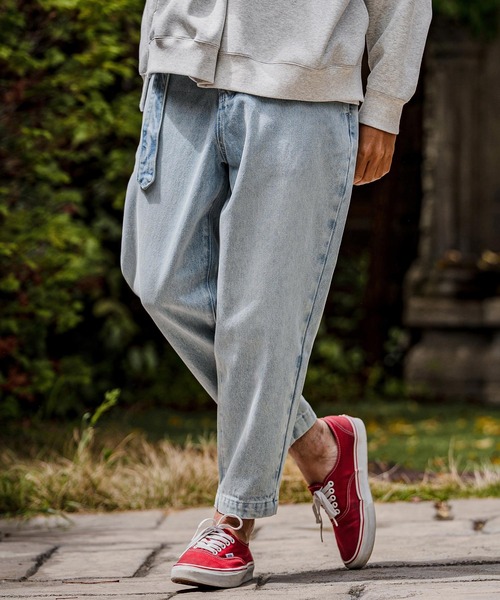 ジーンズ mp15103-Balloon Silhouette Belted Denim Pants デニムパンツ(A70126cmb) メンズの画像