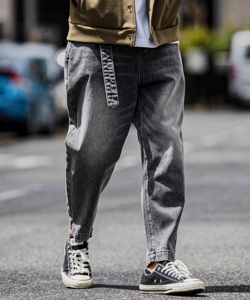 ジーンズ mp15103-Balloon Silhouette Belted Denim Pants デニムパンツ(A70126cmb) メンズの画像