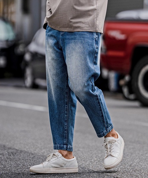 ジーンズ mp15103-Balloon Silhouette Belted Denim Pants デニムパンツ(A70126cmb) メンズの画像