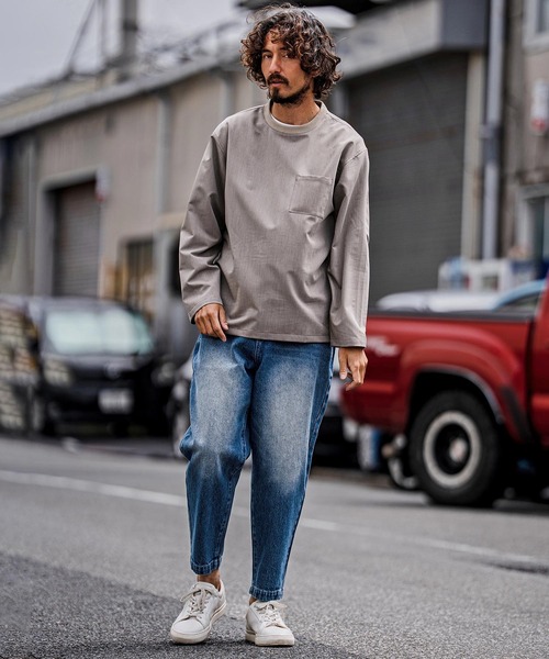 ジーンズ mp15103-Balloon Silhouette Belted Denim Pants デニムパンツ(A70126cmb) メンズの画像