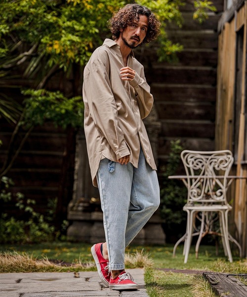 ジーンズ mp15103-Balloon Silhouette Belted Denim Pants デニムパンツ(A70126cmb) メンズの画像