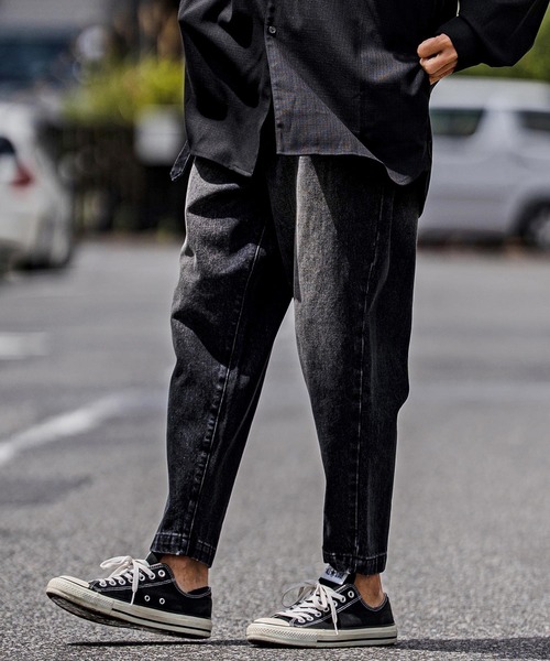 ジーンズ mp15103-Balloon Silhouette Belted Denim Pants デニムパンツ(A70126cmb) メンズの画像