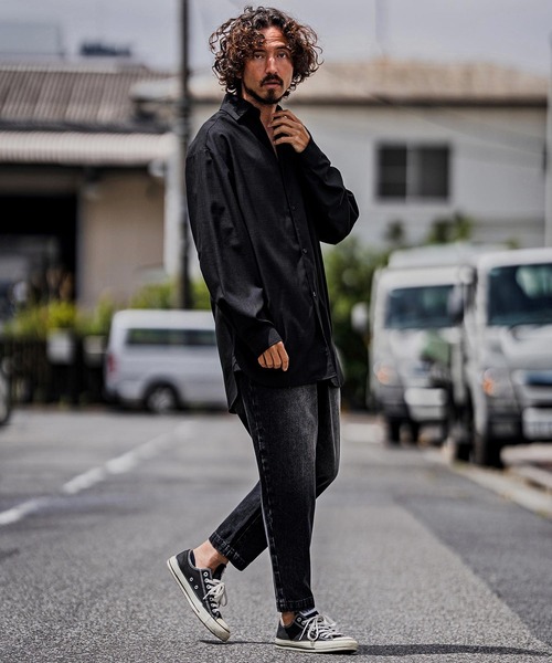 ジーンズ mp15103-Balloon Silhouette Belted Denim Pants デニムパンツ(A70126cmb) メンズの画像