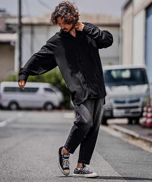 ジーンズ mp15103-Balloon Silhouette Belted Denim Pants デニムパンツ(A70126cmb) メンズの画像
