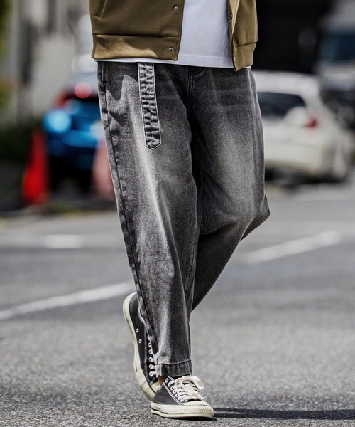 ジーンズ mp15103-Balloon Silhouette Belted Denim Pants デニムパンツ(A70126cmb) メンズの画像