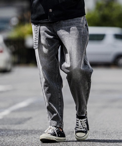 ジーンズ mp15103-Balloon Silhouette Belted Denim Pants デニムパンツ(A70126cmb) メンズの画像