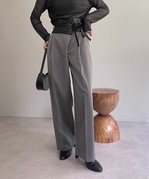 「CAPRICIEUX LE'MAGE」 パンツ 38 ベージュ レディース_画像2