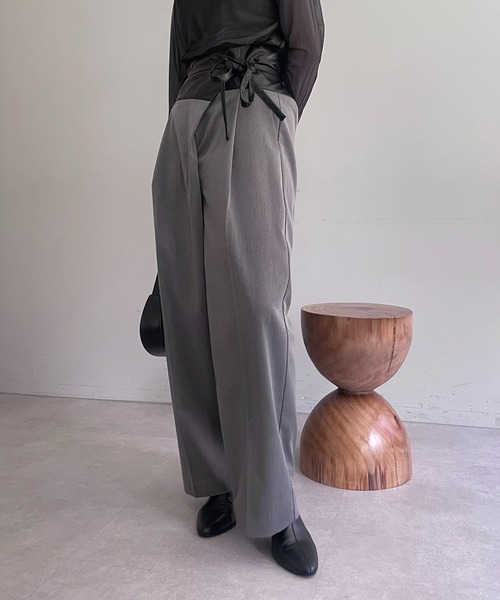 「CAPRICIEUX LE'MAGE」 パンツ 38 ベージュ レディース_画像4