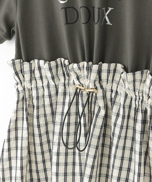 ワンピース ドロスト使いスカートドッキングワンピース（120~160cm） キッズ 子供服 女の子 | ikka | 07