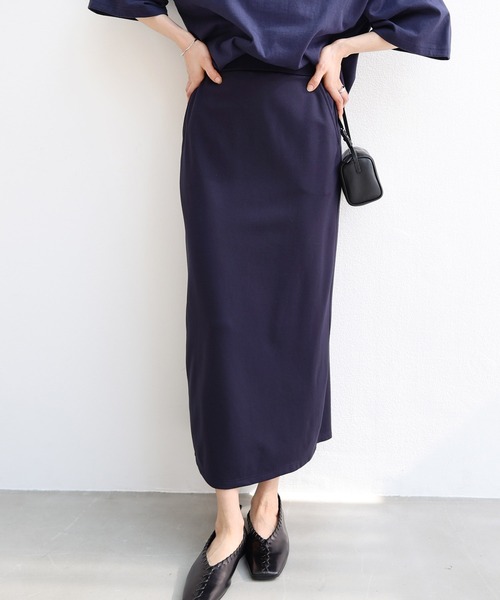 「evernavy」 スカート L ネイビー レディース_画像7