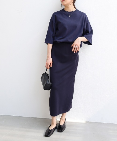 「evernavy」 スカート L ネイビー レディース_画像8