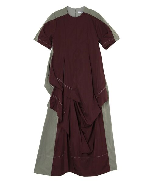 ワンピース FRONT BACK BICOLOR OP / フロントバックバイカラーワンピースの画像