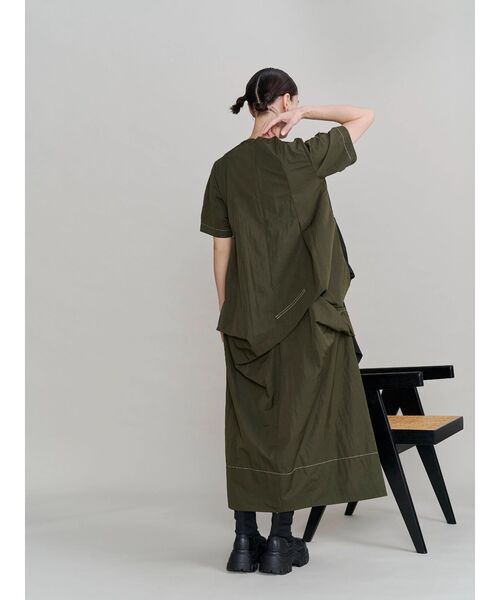 ワンピース FRONT BACK BICOLOR OP / フロントバックバイカラーワンピースの画像