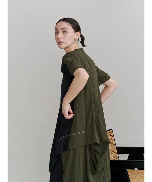 ワンピース FRONT BACK BICOLOR OP / フロントバックバイカラーワンピースの画像