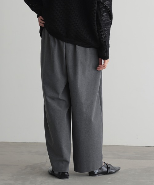 「for/c」 スラックス - チャコールグレー レディース_画像8
