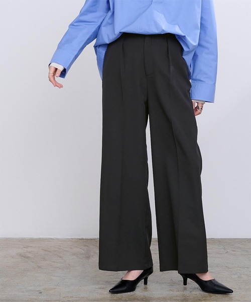「ur's」 スラックス S ネイビー レディース_画像5