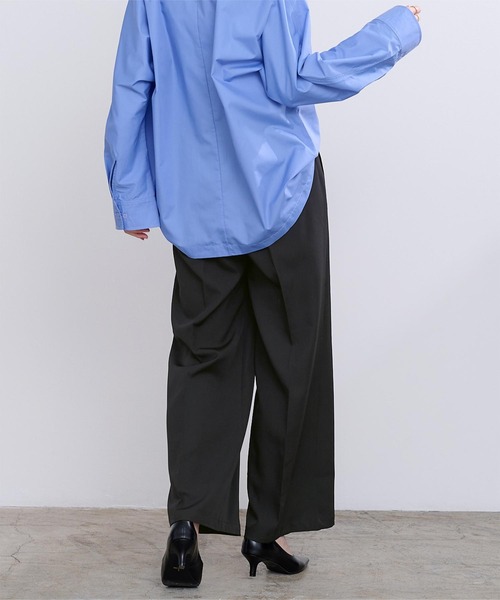 「ur's」 スラックス S ネイビー レディース_画像6