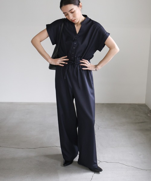 「select MOCA」 オールインワン MEDIUM ネイビー レディース_画像4