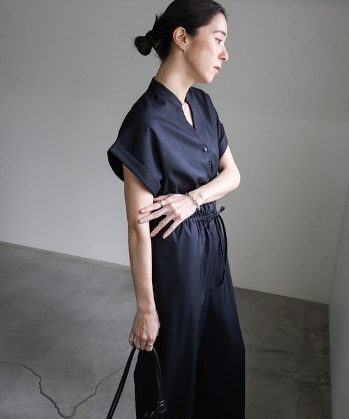 「select MOCA」 オールインワン MEDIUM ネイビー レディース_画像7