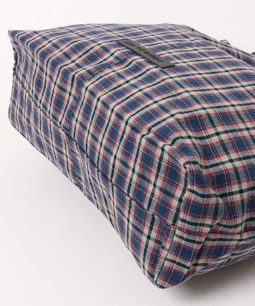 WOVEN チェック柄トートバッグ LA VORAGINE（ラ ヴォラジネ） トートバッグ バイカラー チェック柄 A4