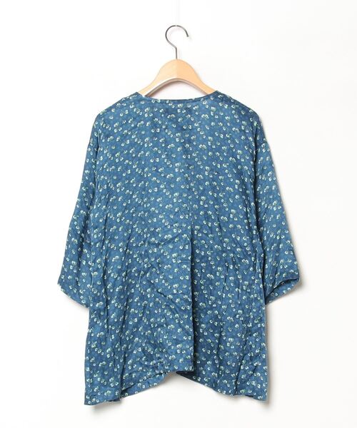 「ZUCCa」 長袖ブラウス M ブルー レディース_画像2