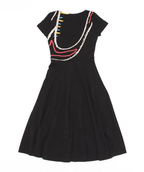 「Desigual」 半袖ワンピース X-LARGE ブラック レディース_画像2