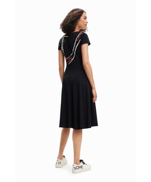 「Desigual」 半袖ワンピース X-LARGE ブラック レディース_画像5