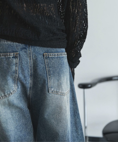 [feepur] Denim брюки LARGE слоновая кость женский 