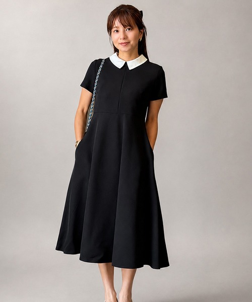 st.rooney （セントルーニー）クレリックフレアワンピース ST.ROONEY（セントルーニー） ワンピース 半袖 半袖クレリックフレア