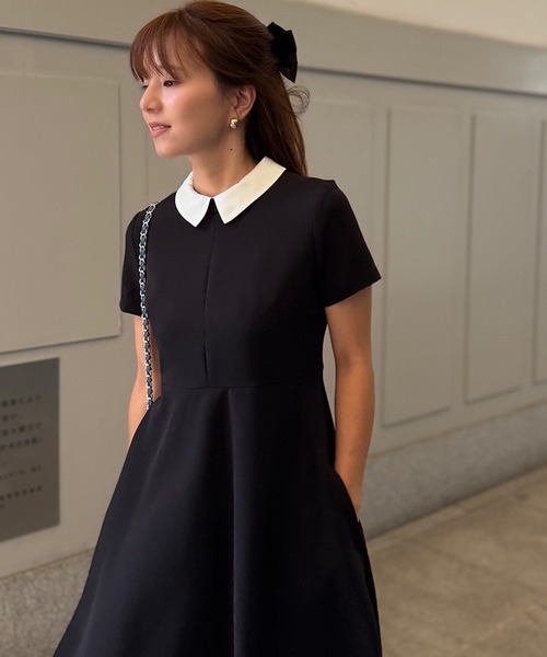 ST.ROONEY（セントルーニー） ワンピース 半袖 半袖クレリックフレア