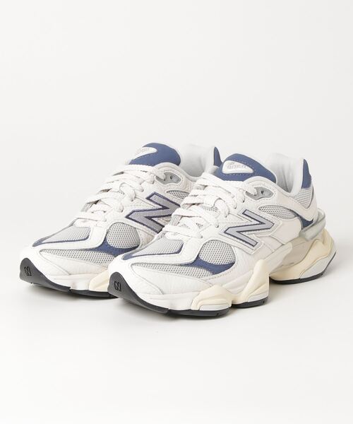 「New Balance」 ローカットスニーカー 27.5cm ホワイト×ブルー レディース_画像4