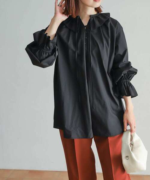 「URBAN RESEARCH DOORS」 長袖チュニック MEDIUM ブルー レディース_画像3